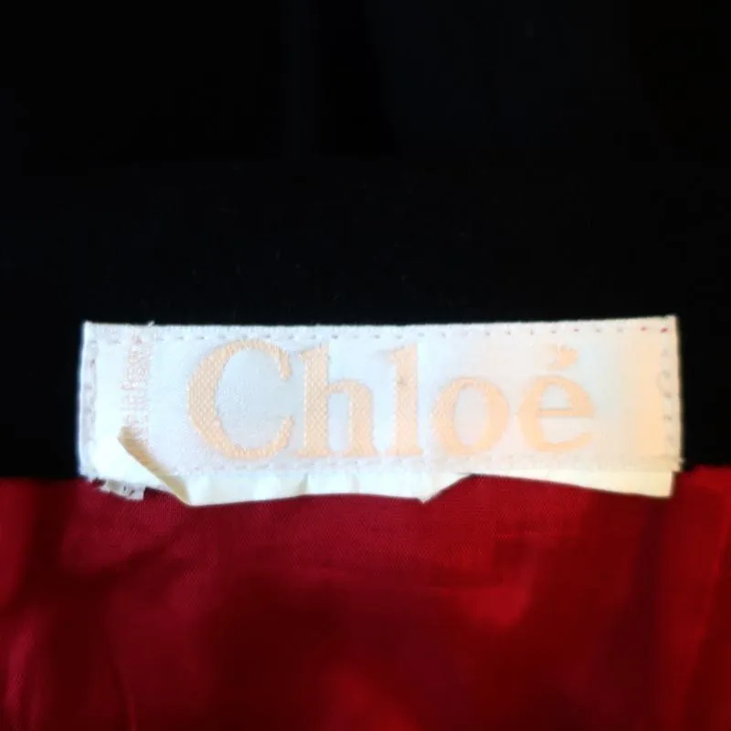 Chloe Pencil Skirt Black Angora Size 40