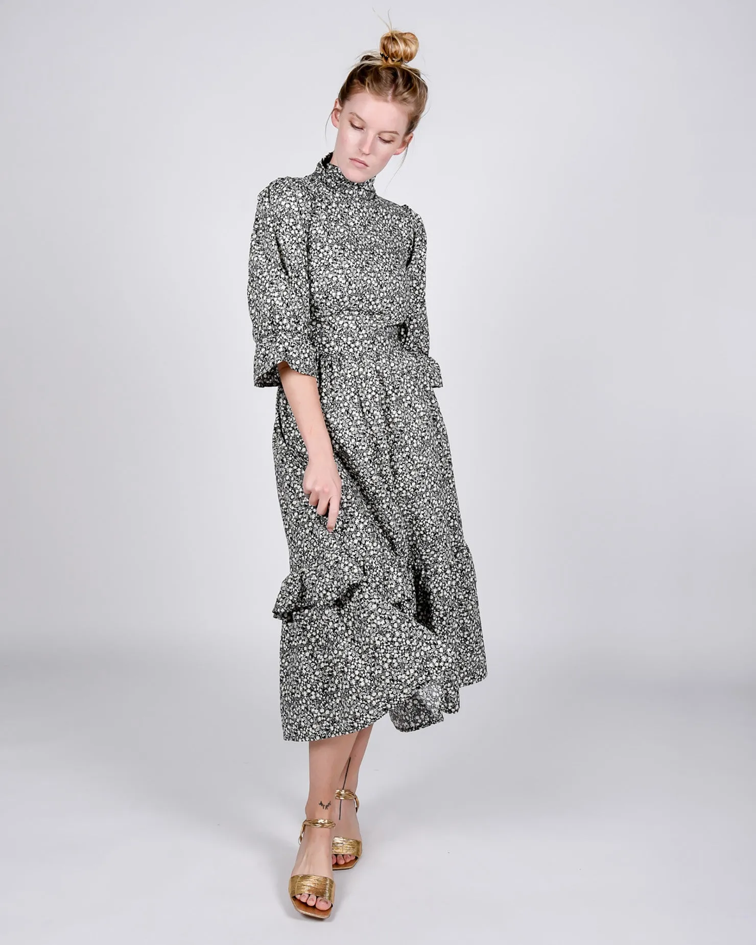 Clematis dress in floral cotton