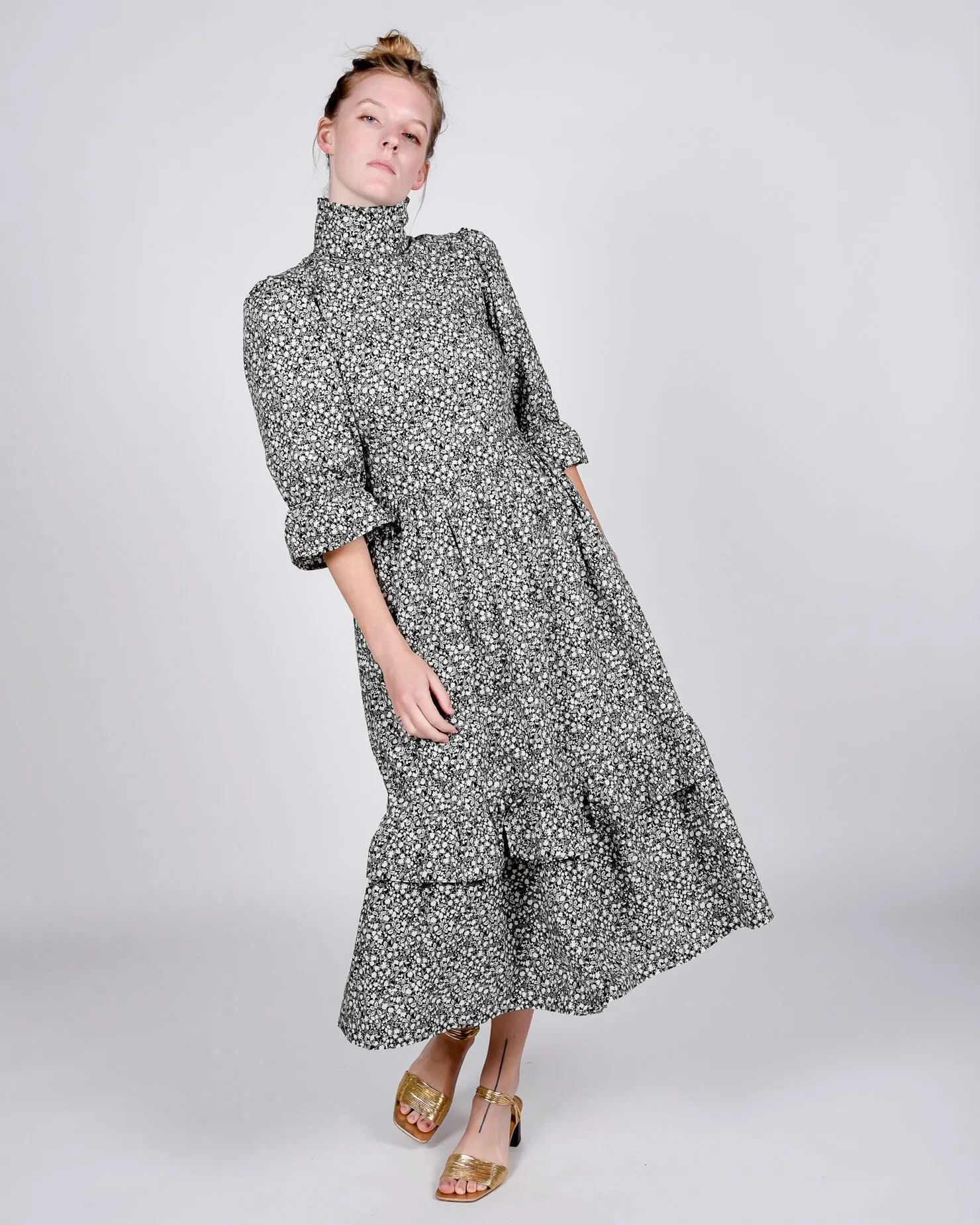 Clematis dress in floral cotton