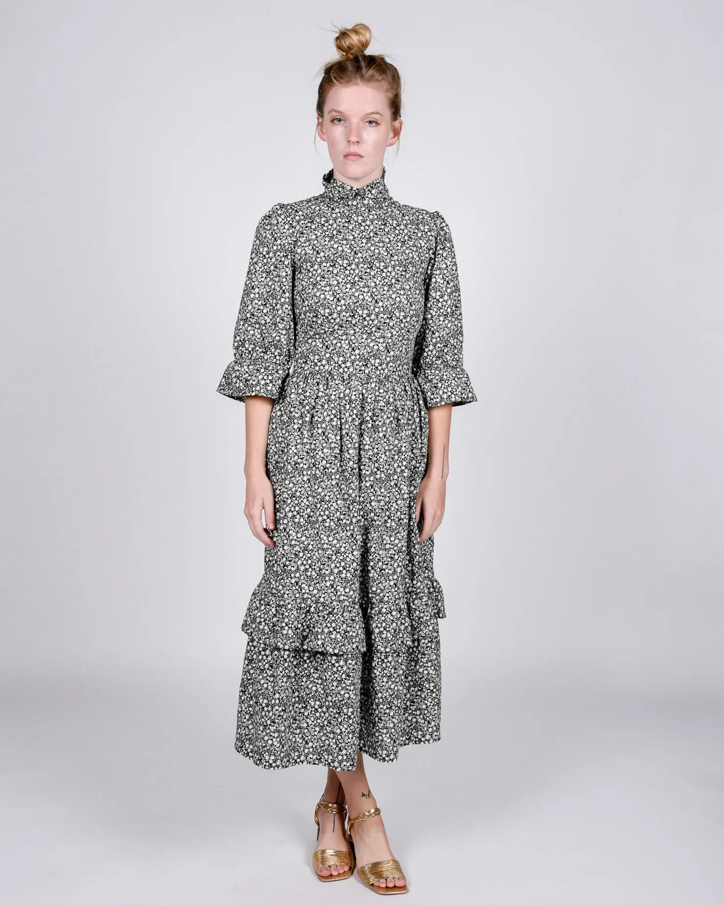 Clematis dress in floral cotton