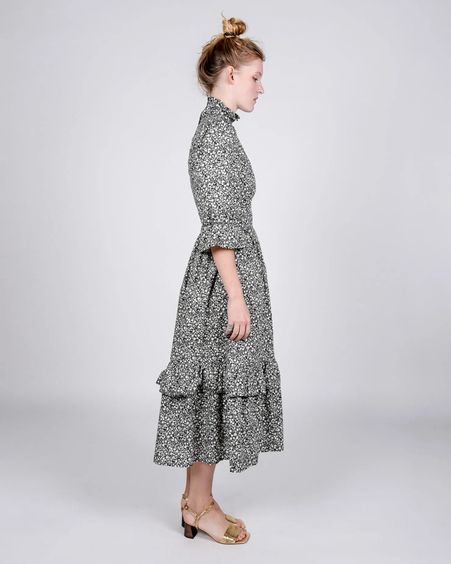 Clematis dress in floral cotton