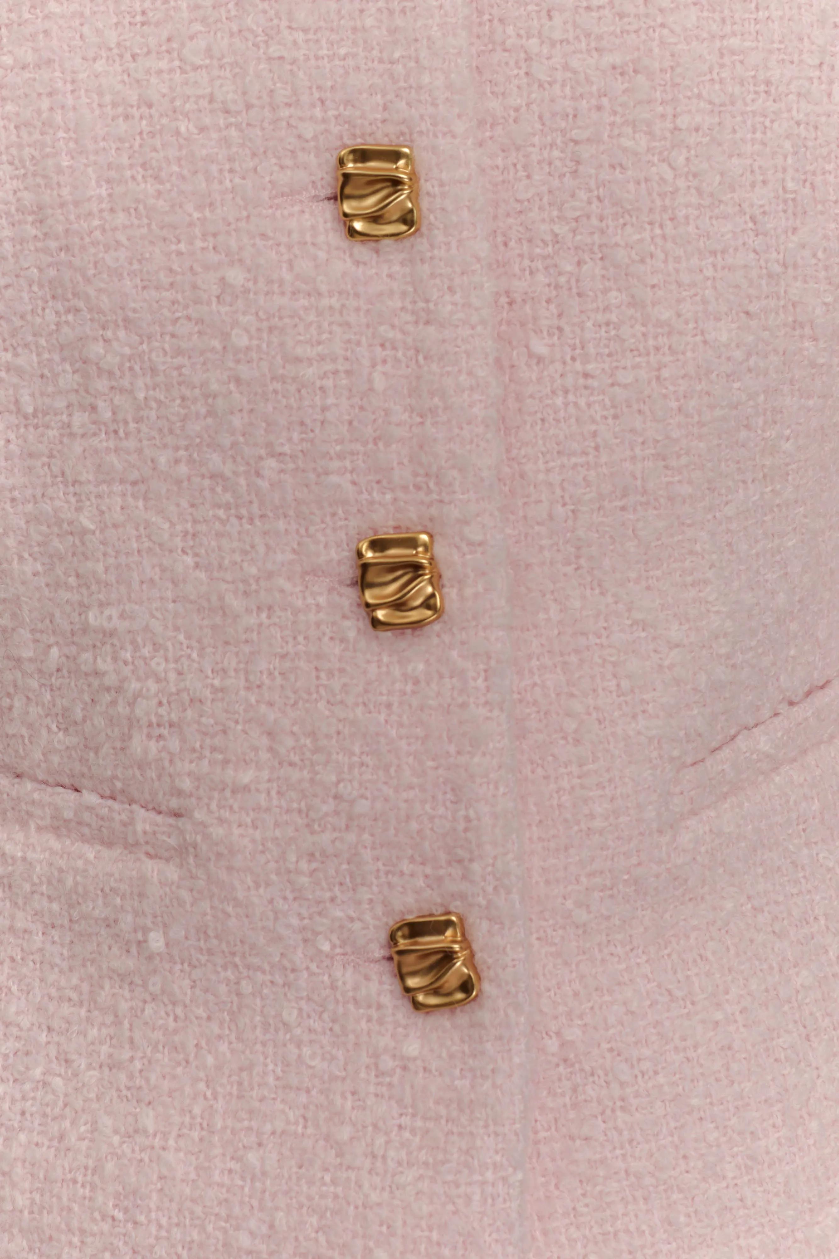 Cleo Boucle Jacket - Powder Pink