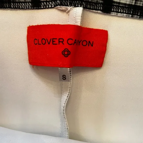 CLOVER CANYON Neoprene Scotland Pencil Skirt Plaid