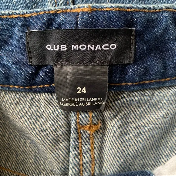Club Monaco Denim Midi Skirt