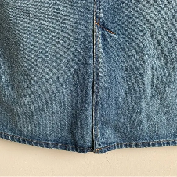 Club Monaco Denim Midi Skirt