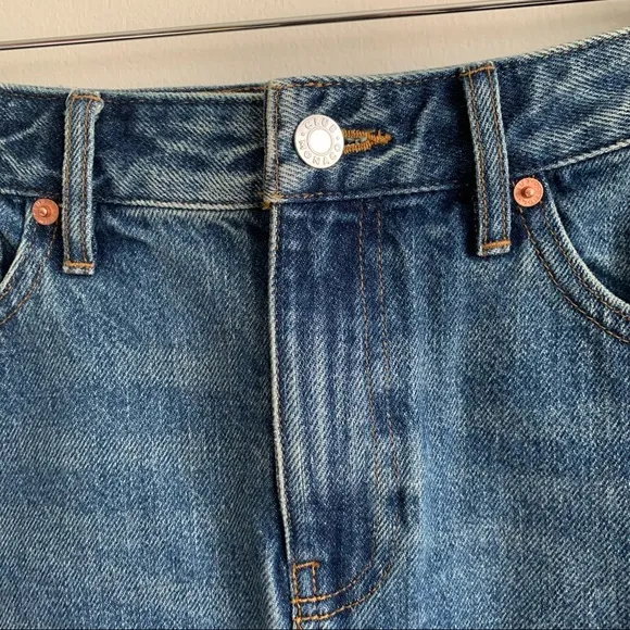 Club Monaco Denim Midi Skirt