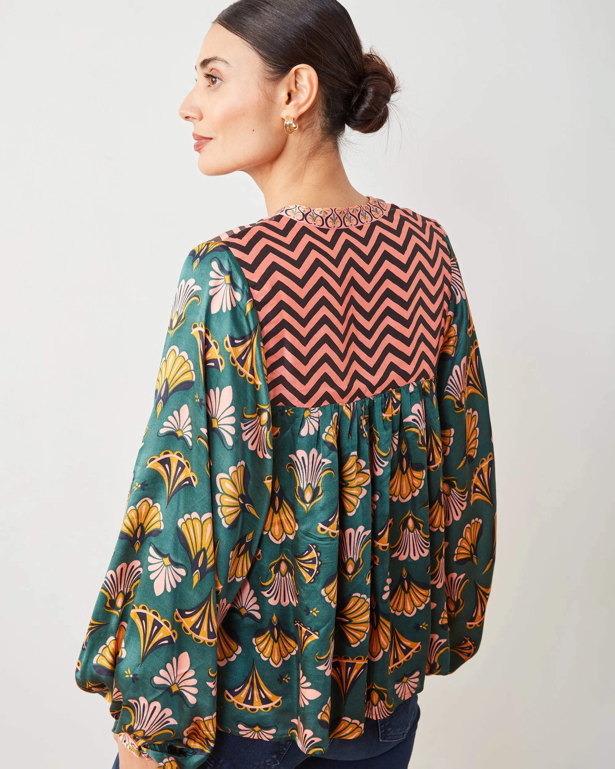 Cocktail Hour - Tides Turned Blouse - Gemstone