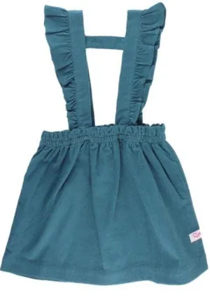 Corduroy Ruffle Strap Skirt