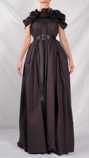 Cotton Ruffled Maxi Dress