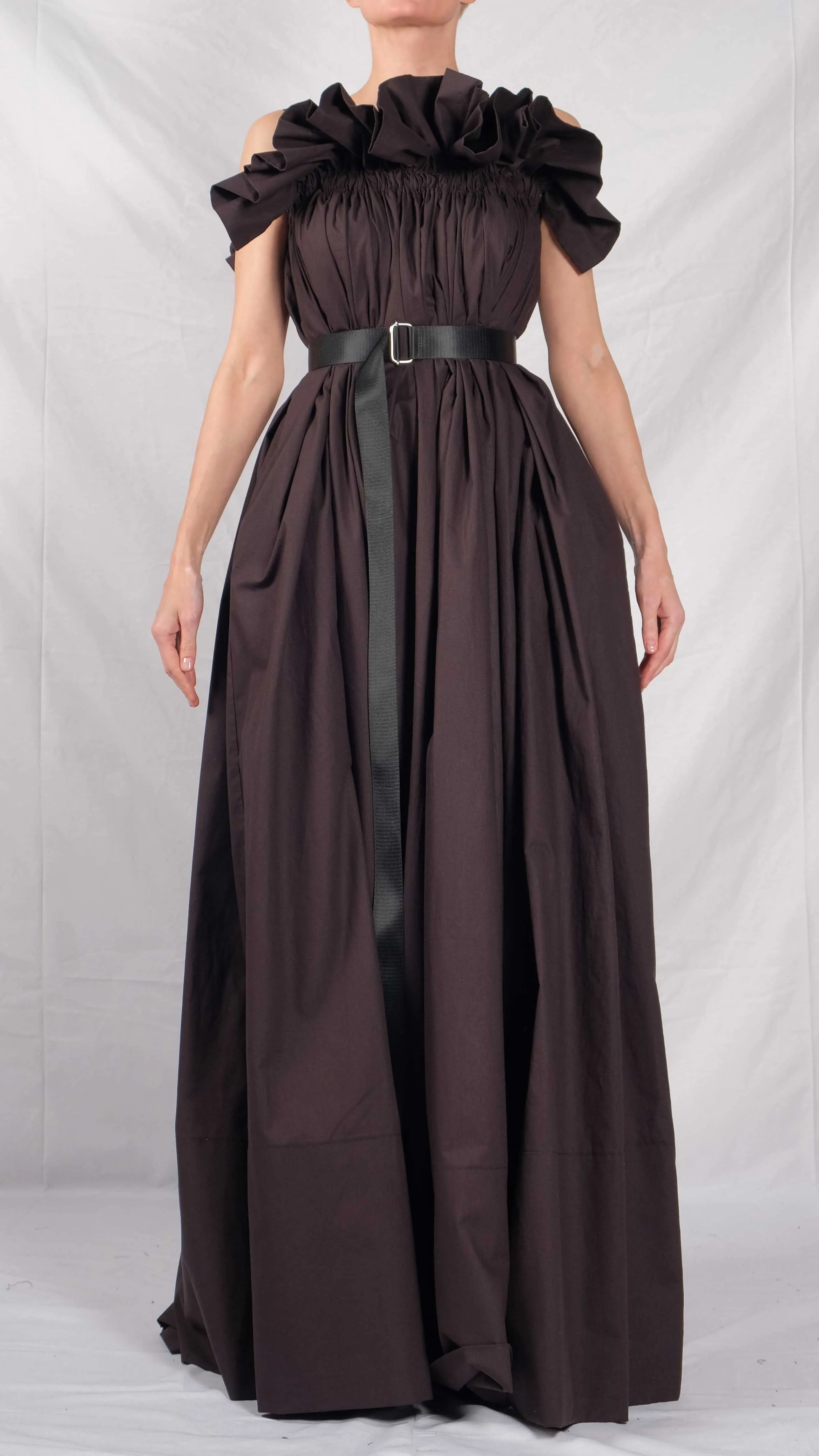 Cotton Ruffled Maxi Dress
