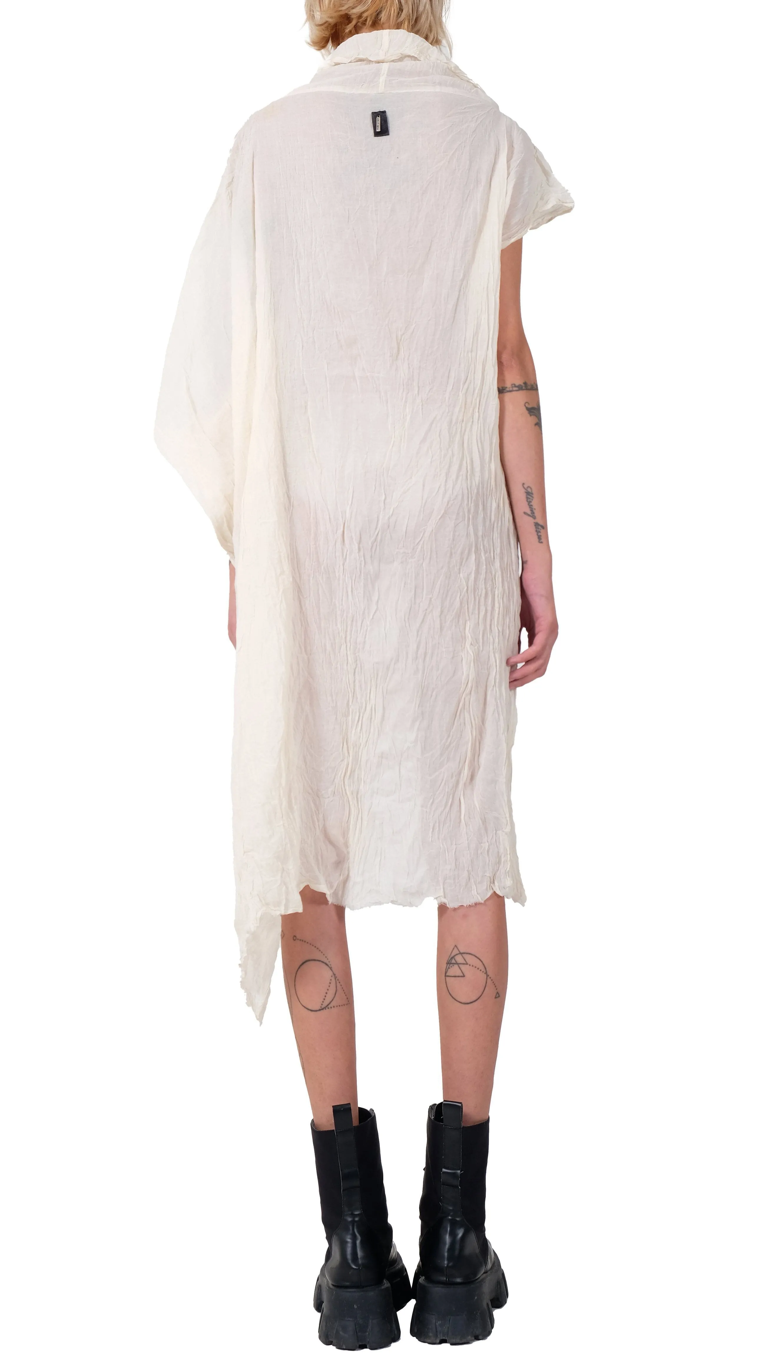 Cotton Turtleneck Cape