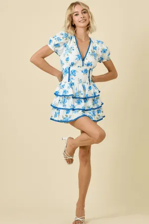 Country Club Mini Dress in Blue