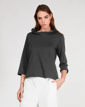Cowl Turtleneck T-Shirt