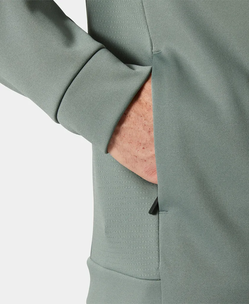 CREW FLEECE JACKET, Grey Cactus