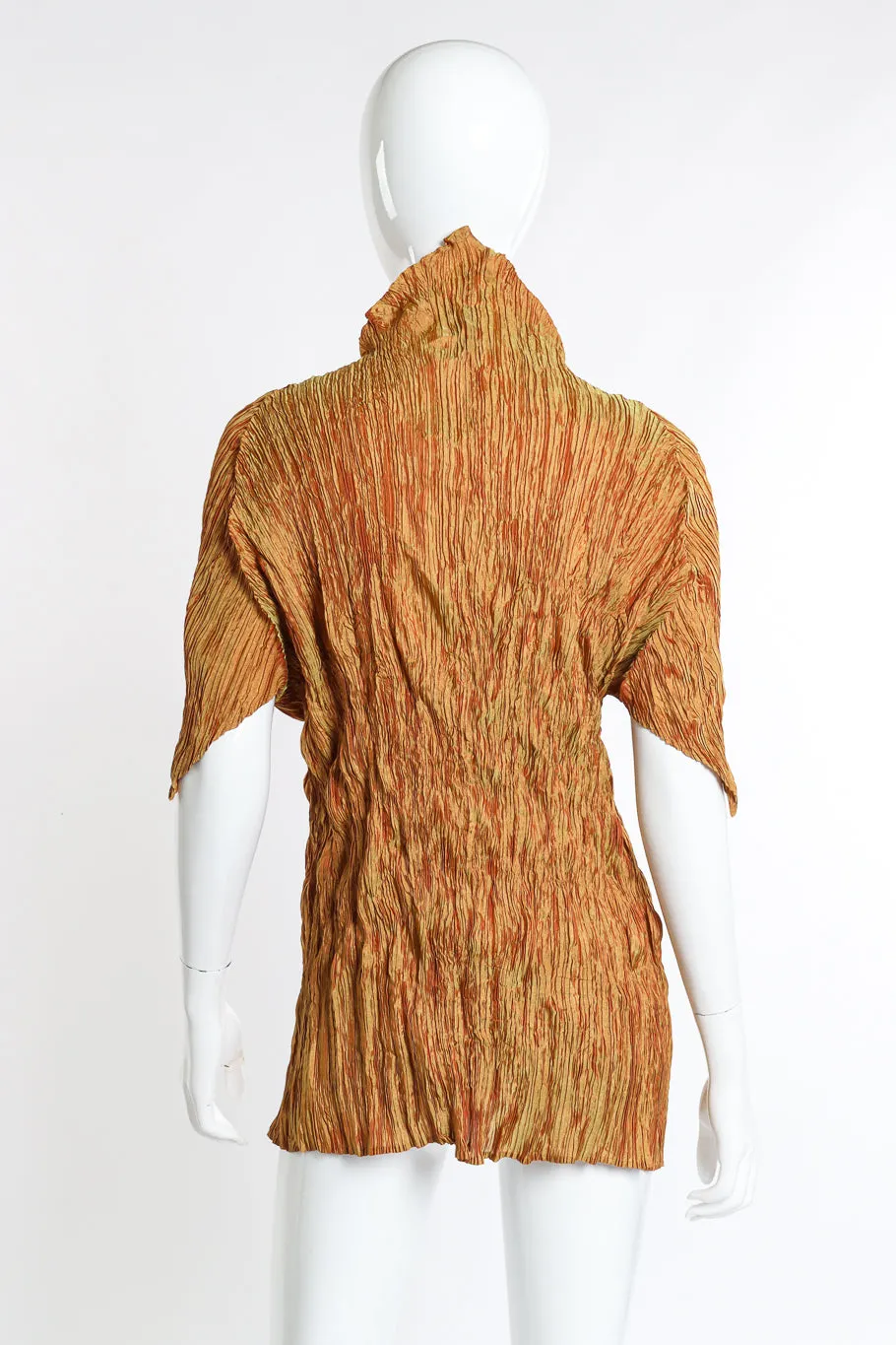 Crinkle Turtleneck Top