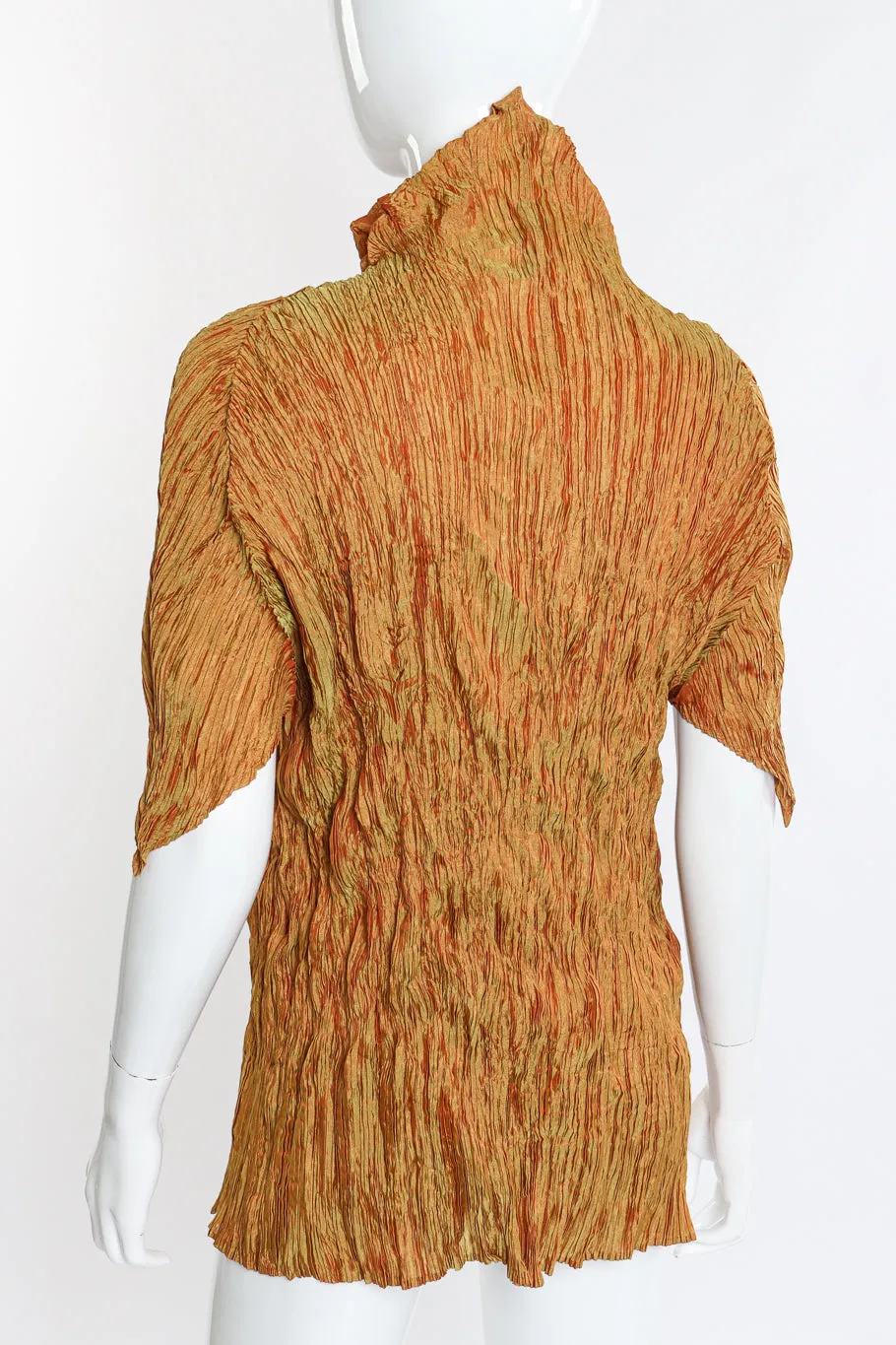 Crinkle Turtleneck Top
