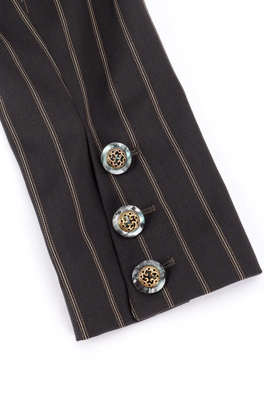 Cropped Pinstripe Jacket