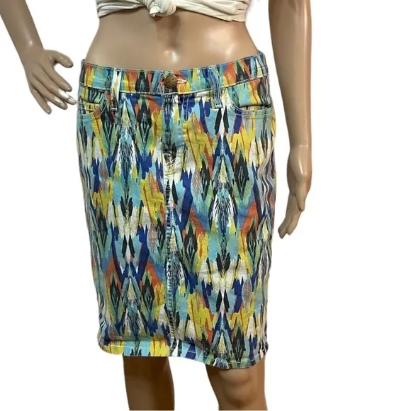 Current Elliot Multi colored pencil skirt