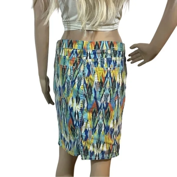 Current Elliot Multi colored pencil skirt