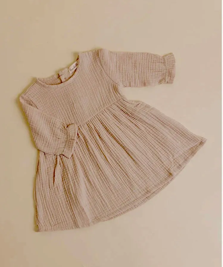 Dandillie Natural Muslin Dress