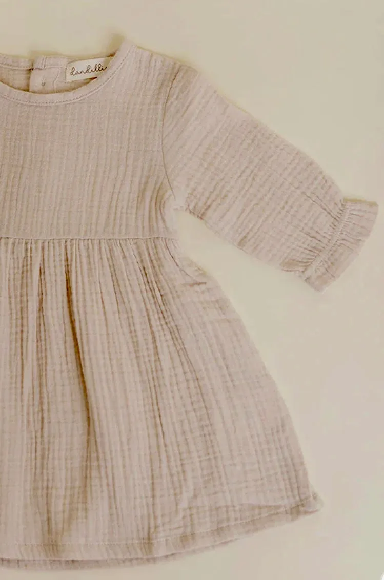 Dandillie Natural Muslin Dress
