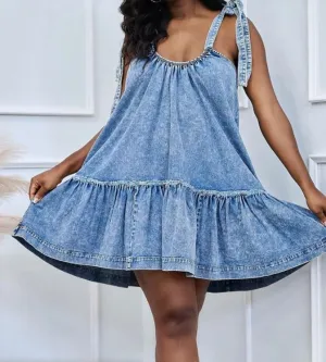 Denim Baby Doll Dress
