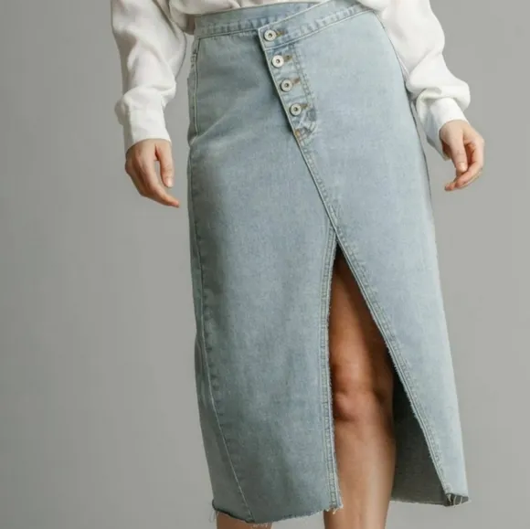 Denim Maxi Skirt Size S Only