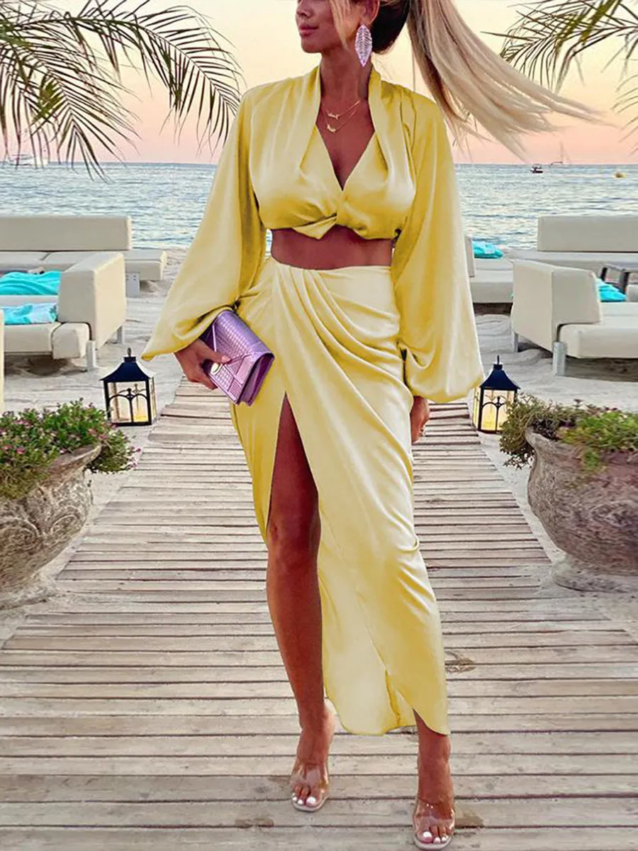 Design Sense Solid Color Suit