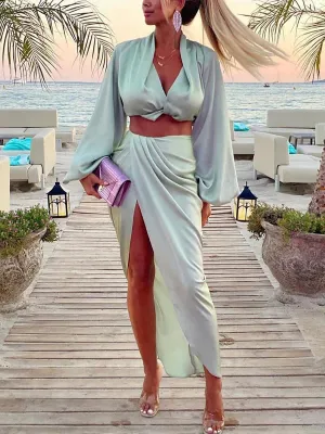 Design Sense Solid Color Suit