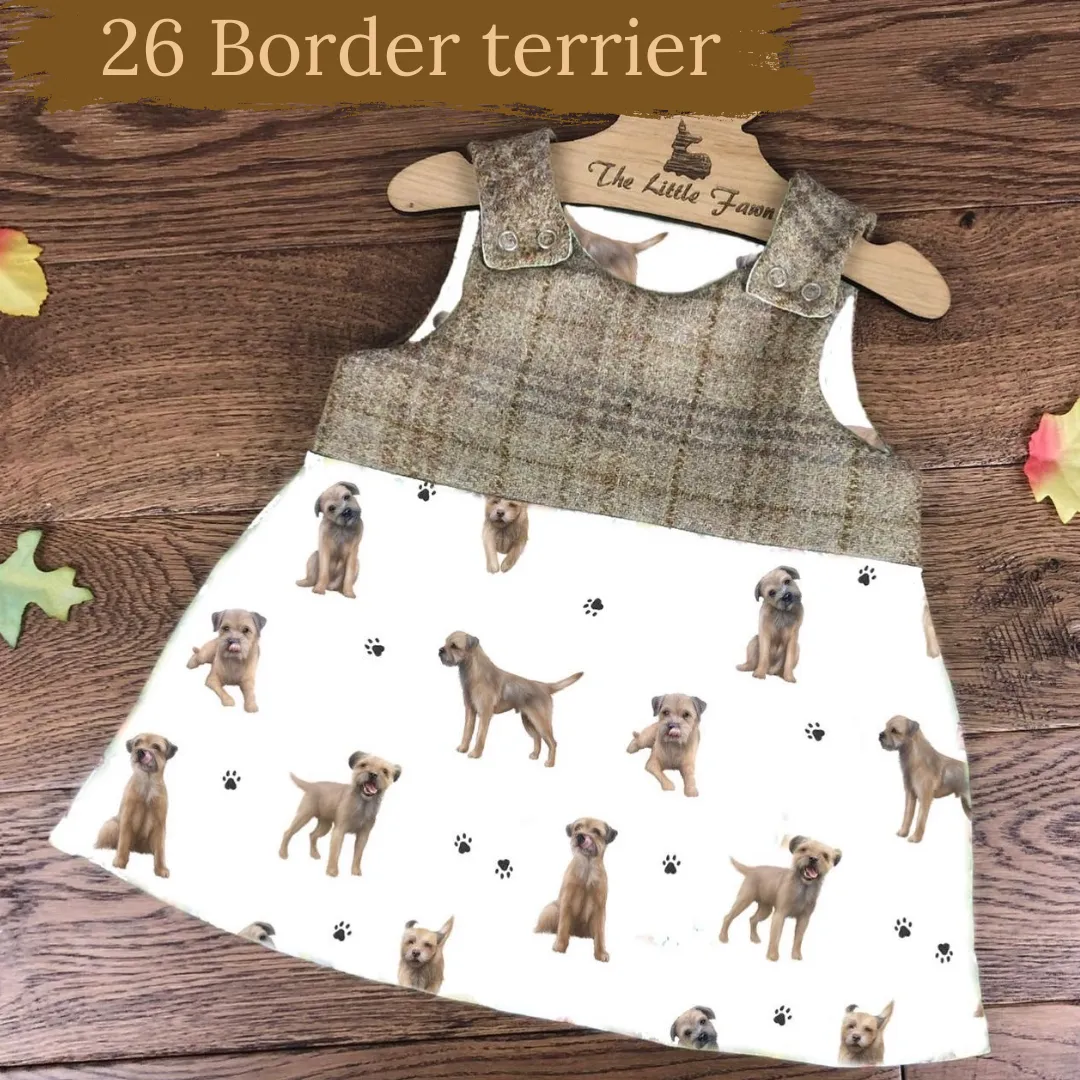Dog breeds harris tweed topped dress