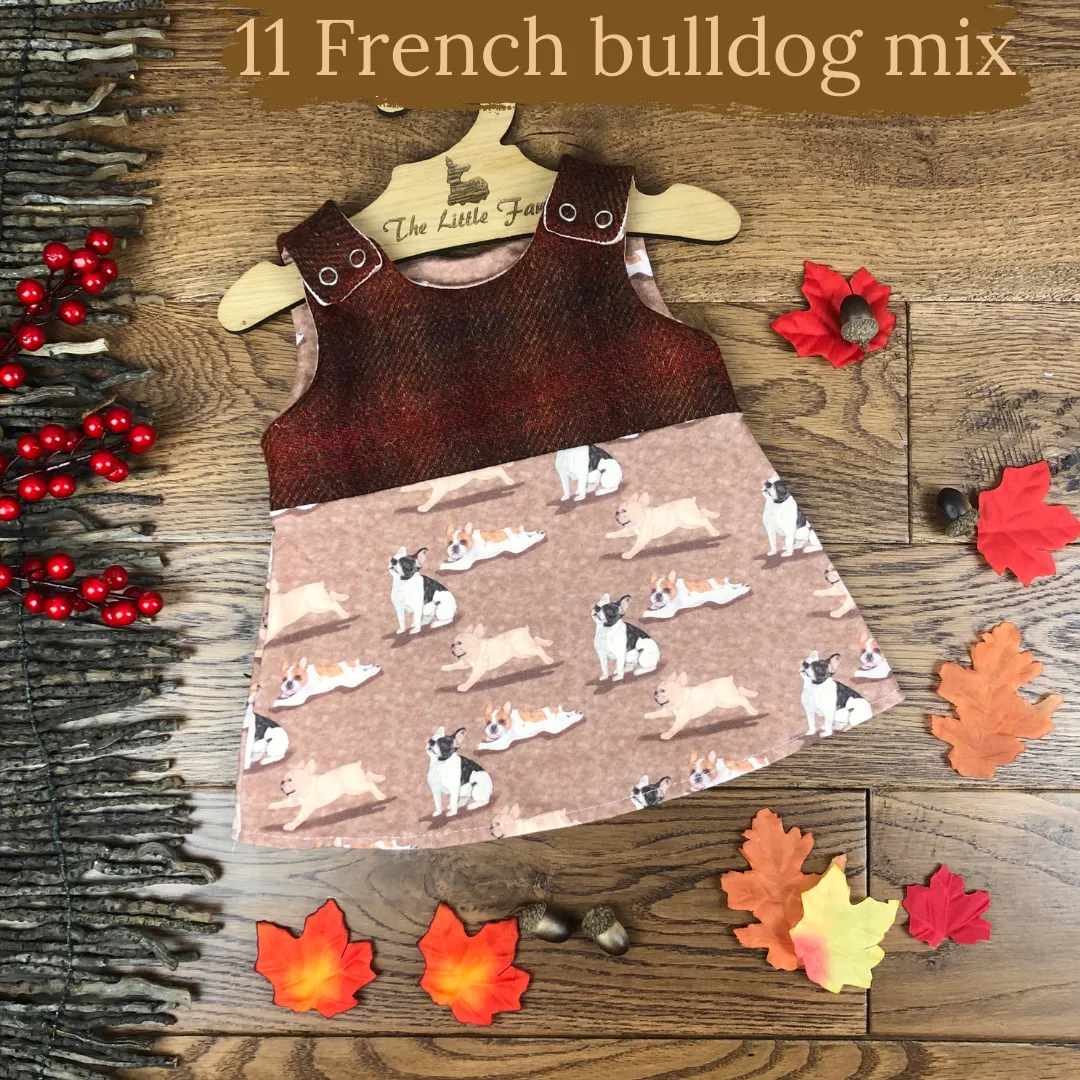Dog breeds harris tweed topped dress