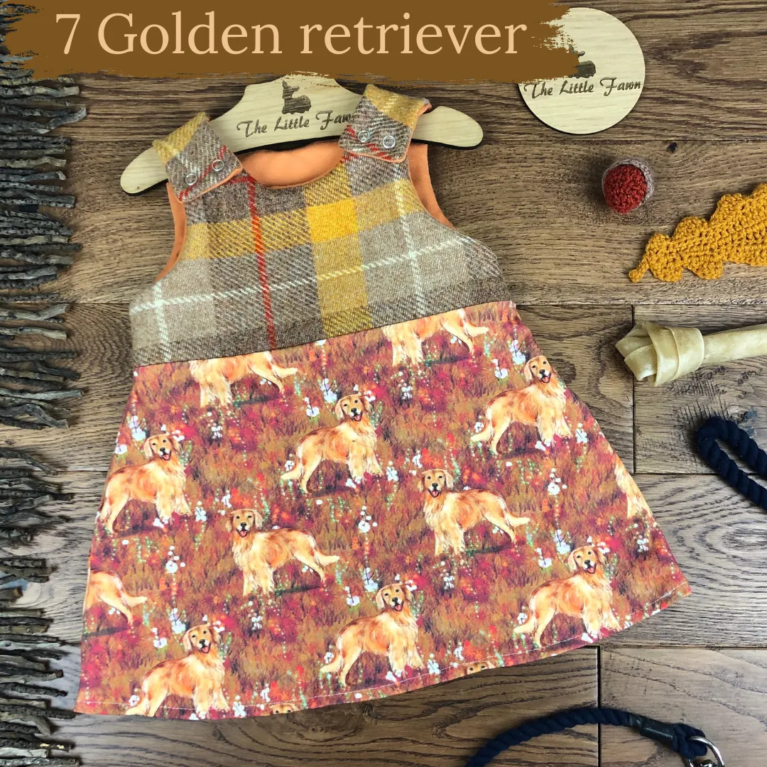 Dog breeds harris tweed topped dress