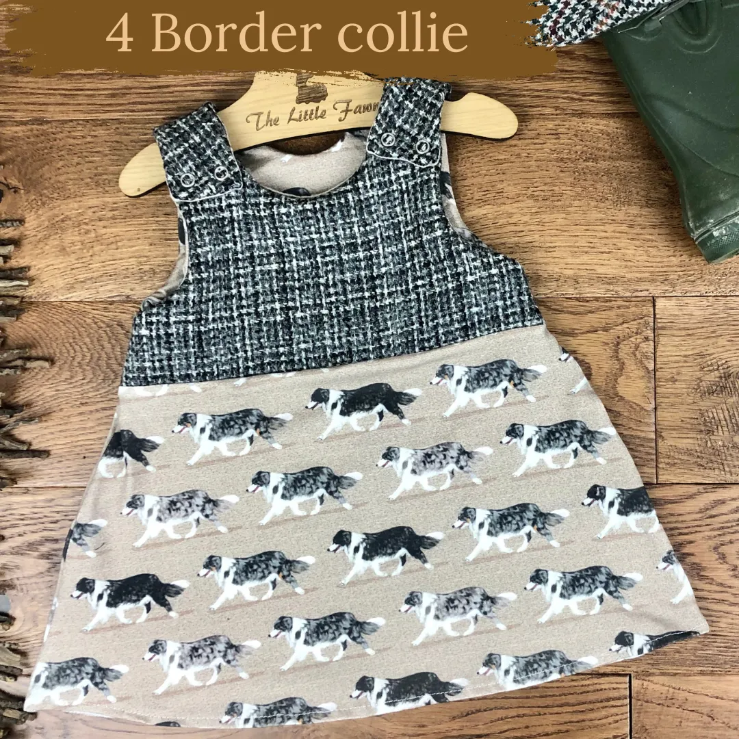 Dog breeds harris tweed topped dress