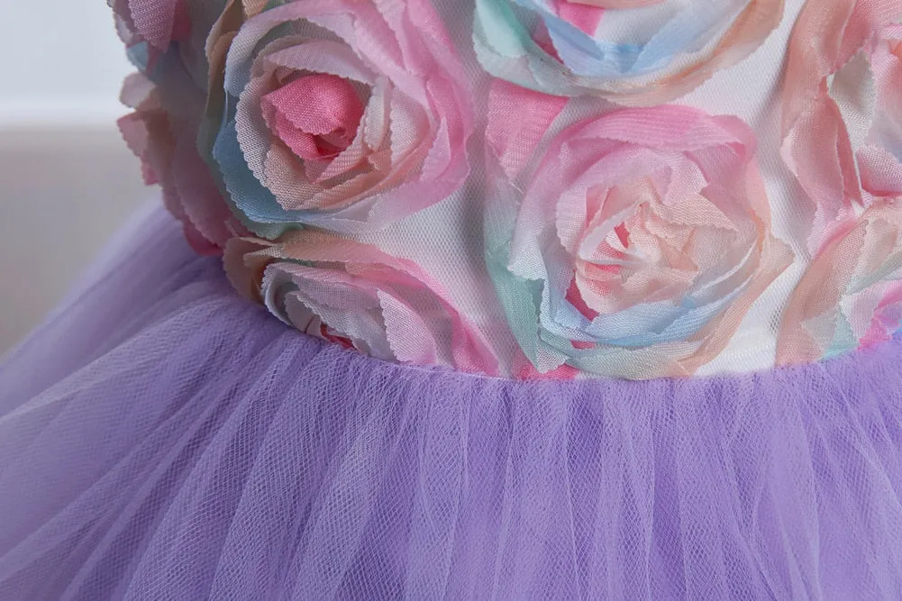 Doll Cake Ruffle Dress-Blue