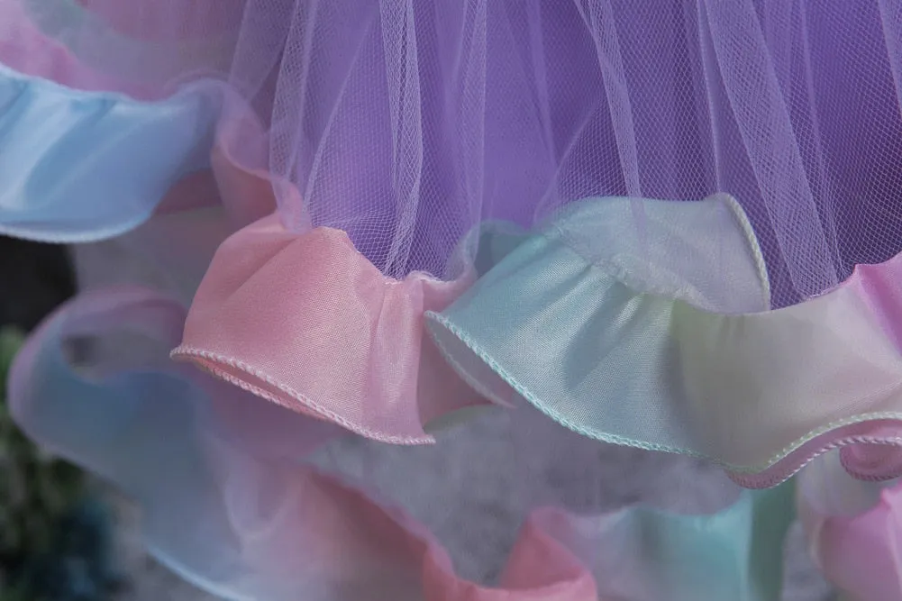 Doll Cake Ruffle Dress-Blue