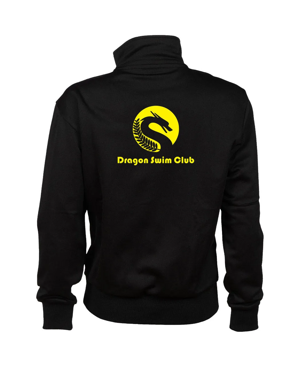 Dragon Swim Club Junior Team Jacket Panel Knitted Poly - Black