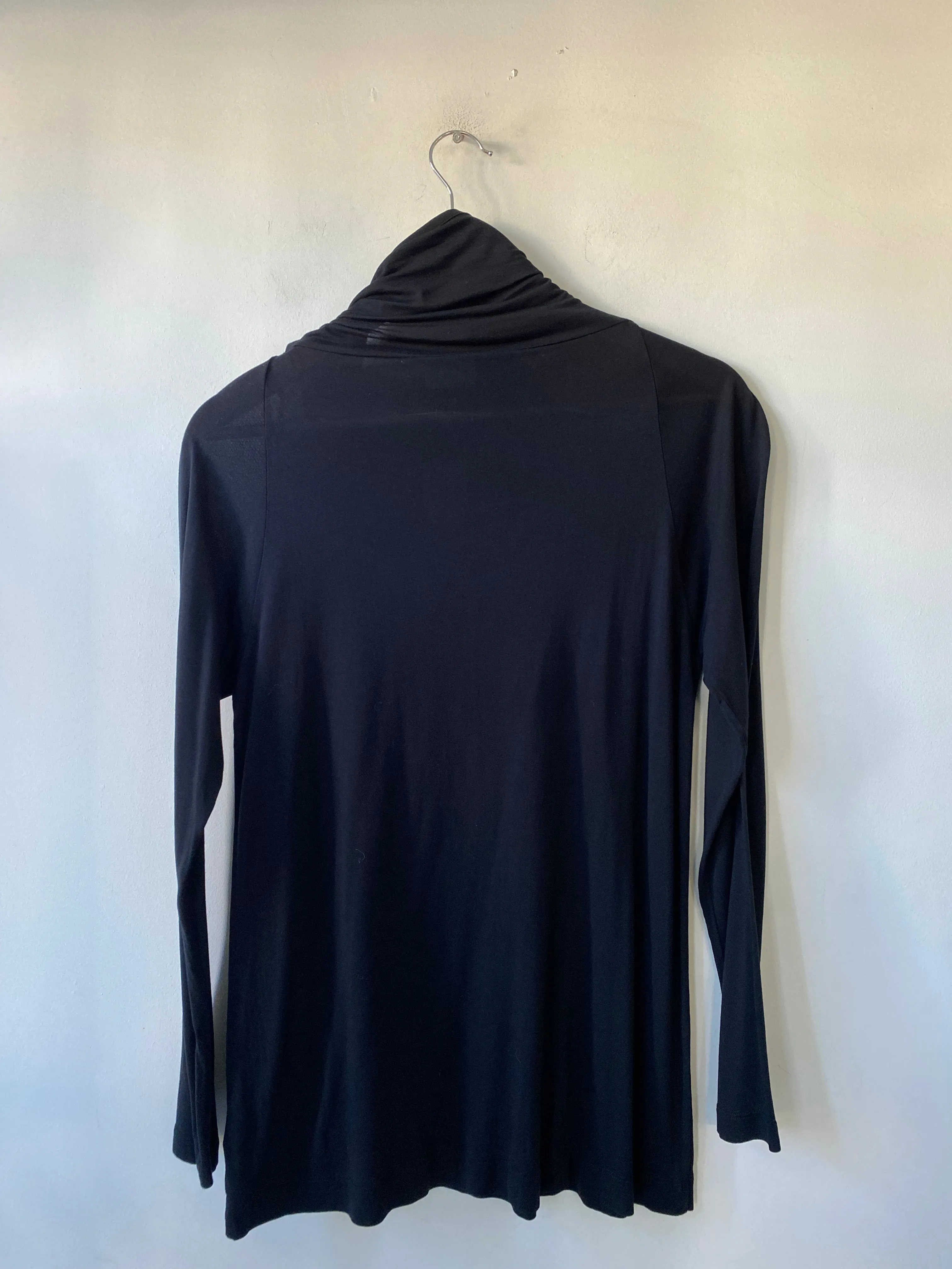 Dries Van Noten Black Turtleneck with Tie