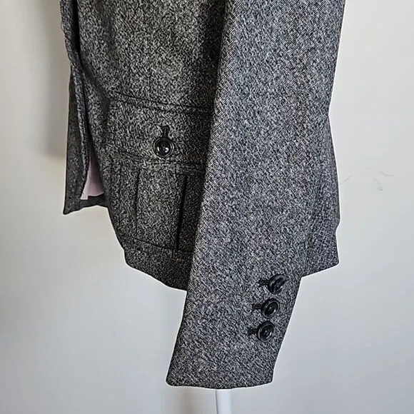 Eddie Bauer Gray Blazer Versatile Suit Jacket Women’s Size 10P 89% wool
