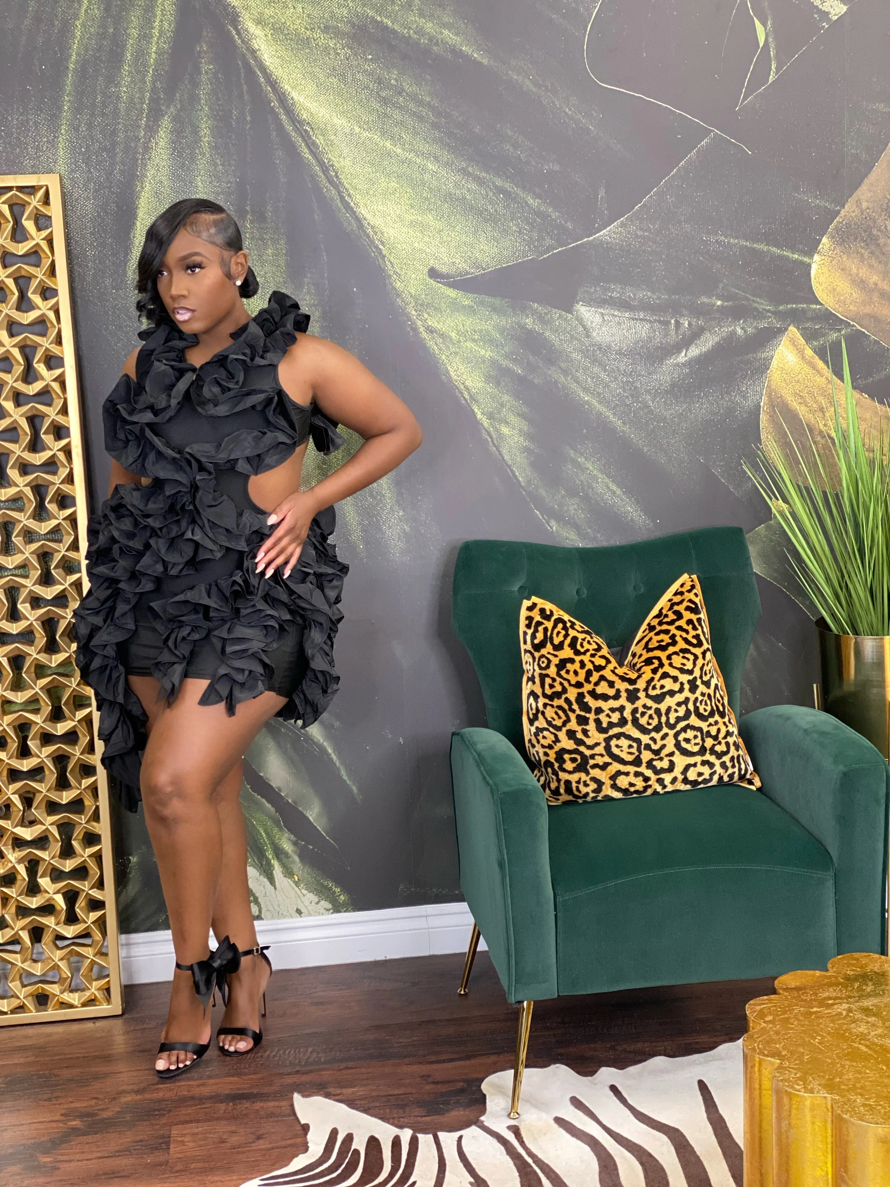 Effie ruffle dress