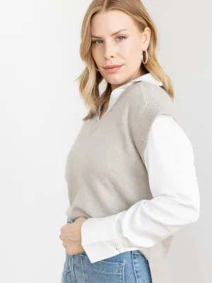 Elan Sweater Vest   Shirt Combo