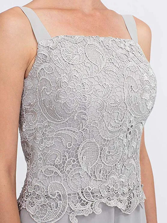 Elegant Mother of The Bride/Groom Pant Made In Chiffon And Lace