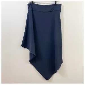 Elements Clemente Asymmetrical Black Midi Skirt