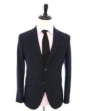 ELEVENTY - Iconic Navy Blazer W LOGO Buttons Active Stretch Fabric - 36R