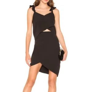 Elliatt Cut Out Ruffle Tulip Cocktail Dress Size Large