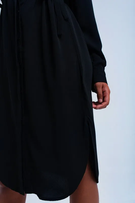 EMILY BUTTON DOWN MIDI DRESS-