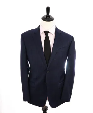 EMPORIO ARMANI- "G Line" Blue Plaid *SUPER 130's* Royal Weave Blazer - 44R