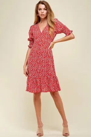 Episode Leopard Print Ruffle Dress