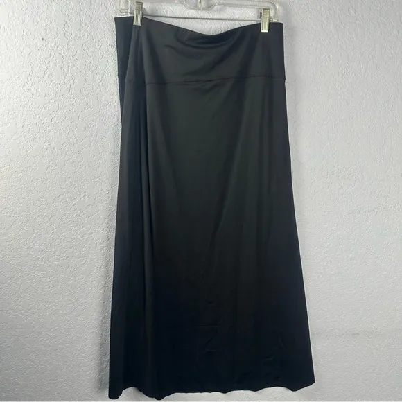 Epoque Black Lg Stretch Skirt A-Line Asymmetrical