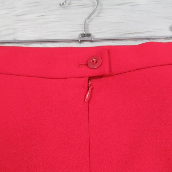ESCADA Red Wool Pencil Skirt Women’s 42 US Size 12