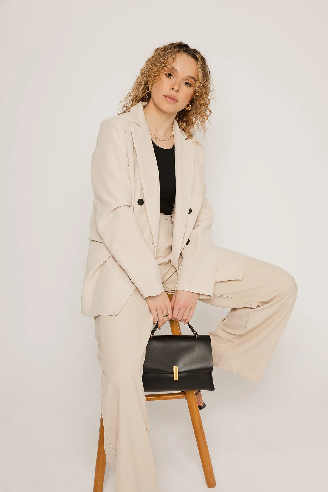 Everleigh Cream Suit Jacket